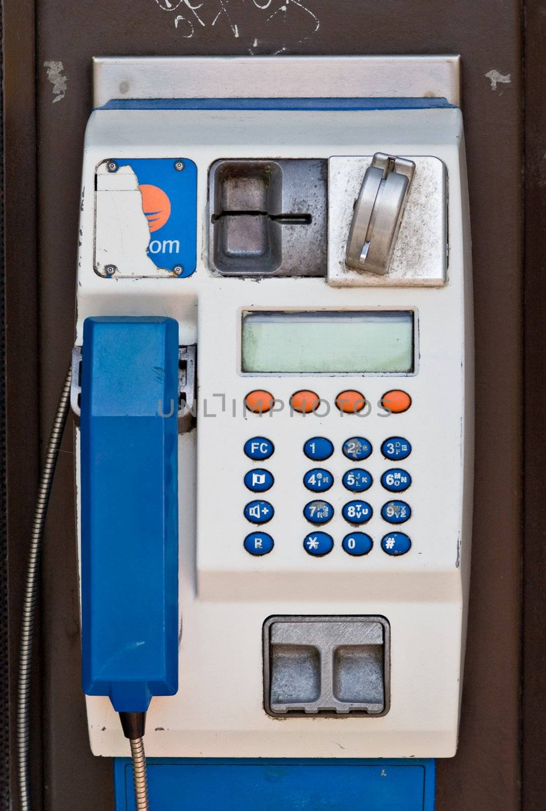 A public payphone in Europe. This particular phonebooth was found in Galway City, Ireland.