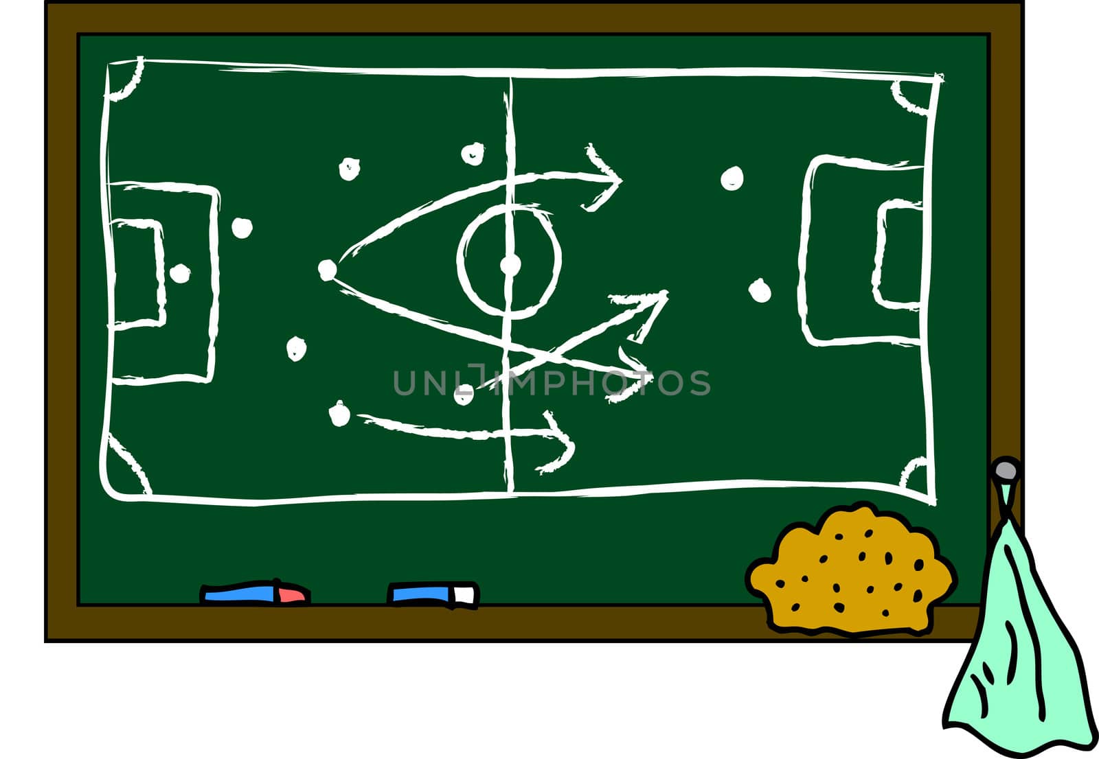 blackboard soccer field by peromarketing