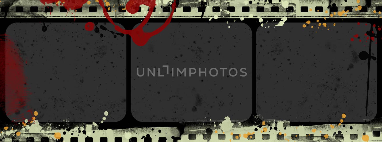 Computer designed highly detailed film frame with space for your text or image.Nice grunge element for your projects