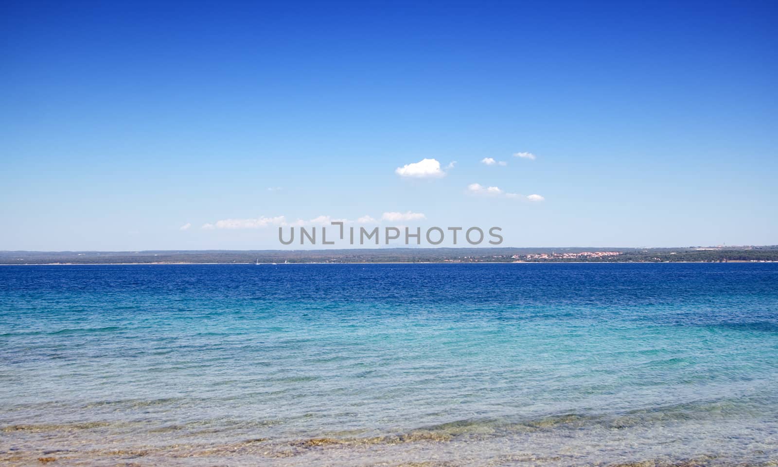 Beautiful beach on a sunny summer day