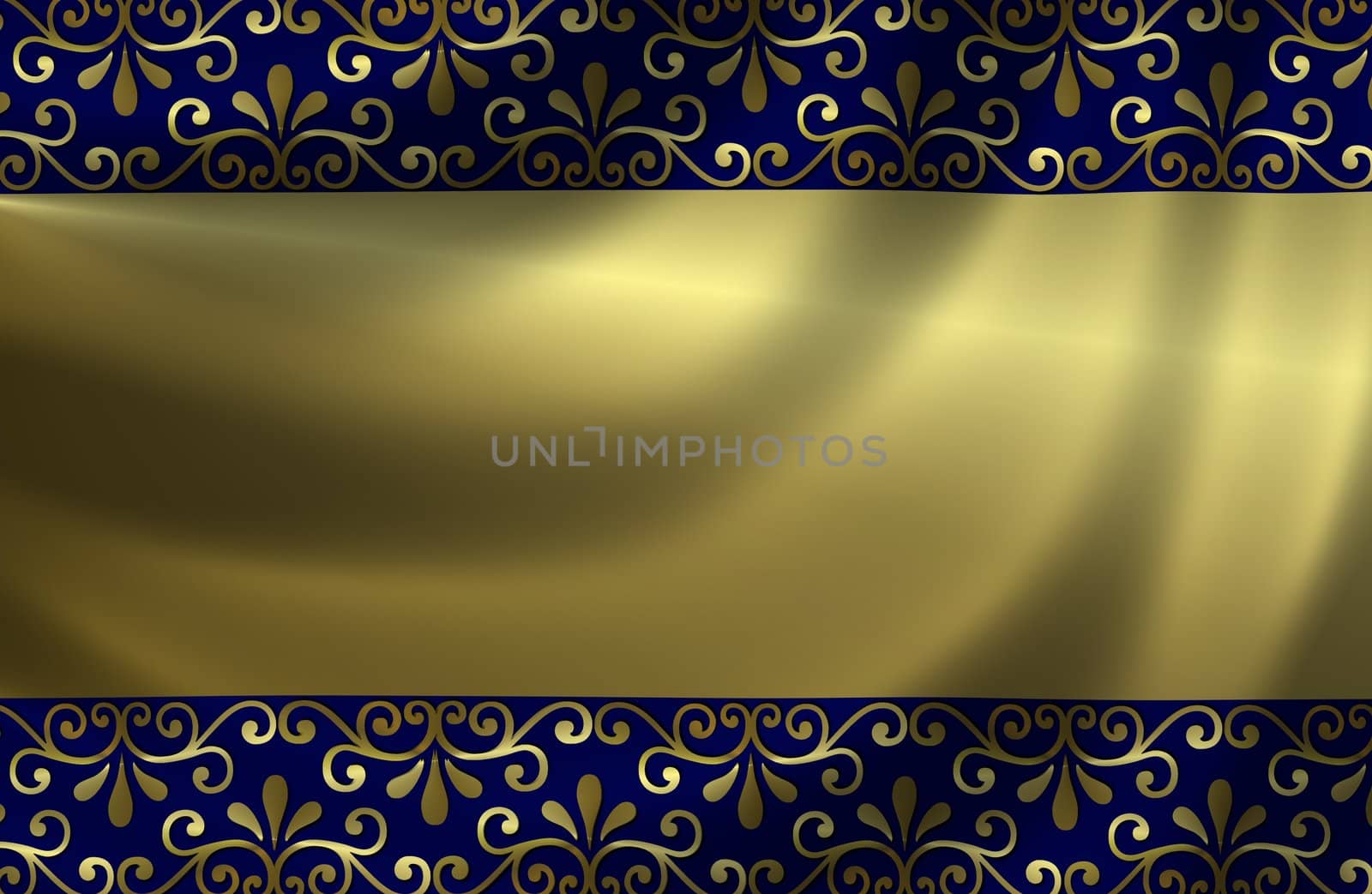 Golden Background with Ornaments by peromarketing