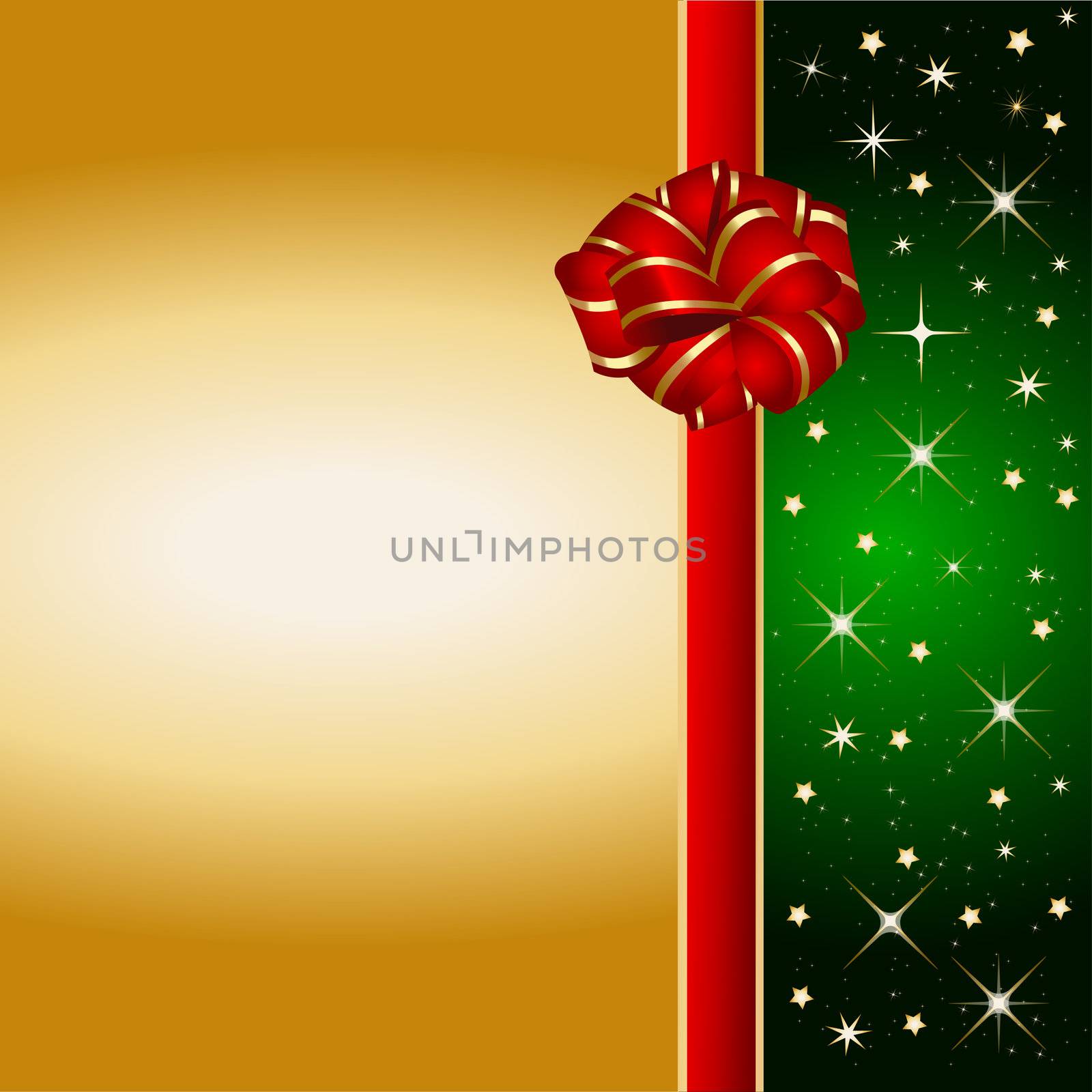 Illustration of a christmas present background