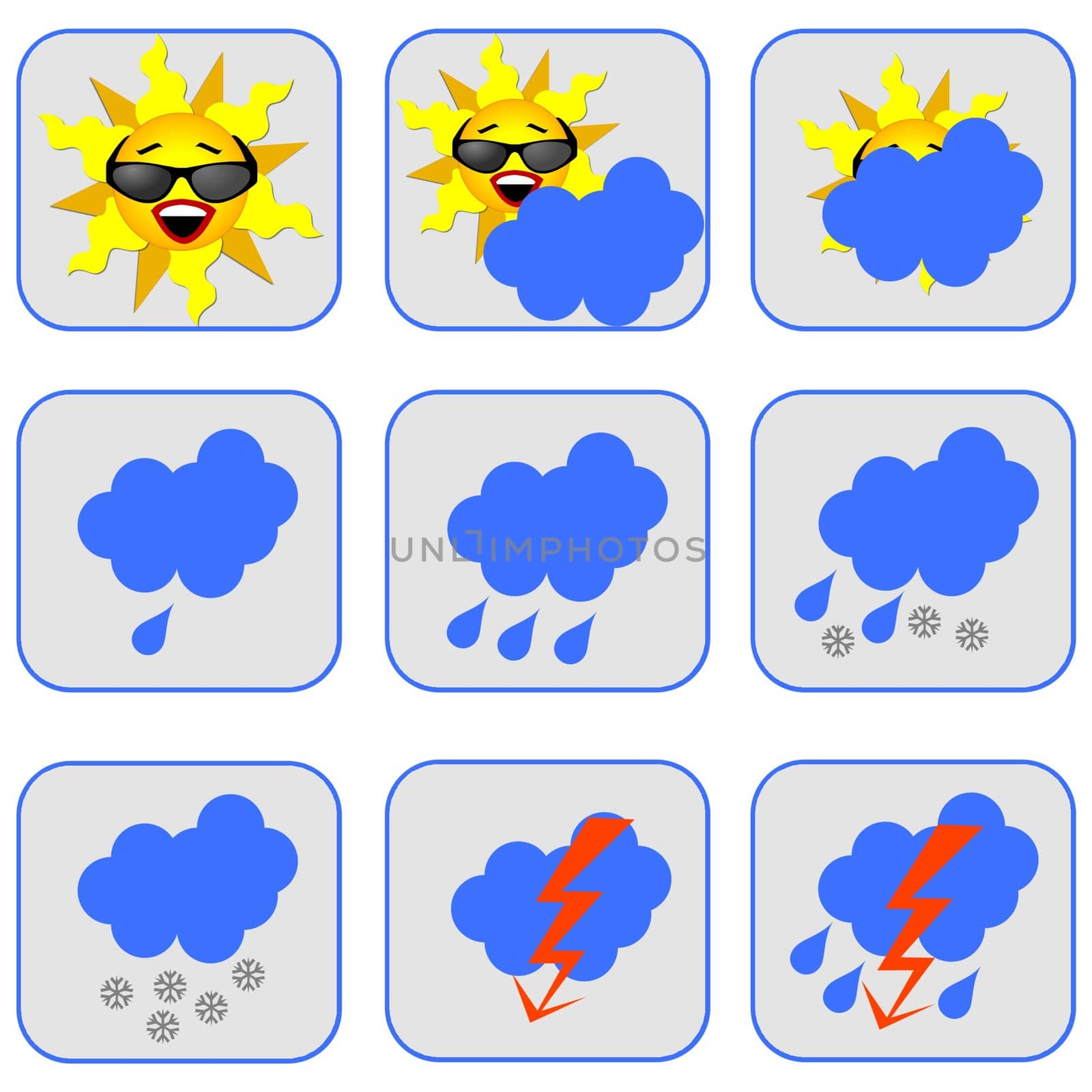 weather symbols by peromarketing