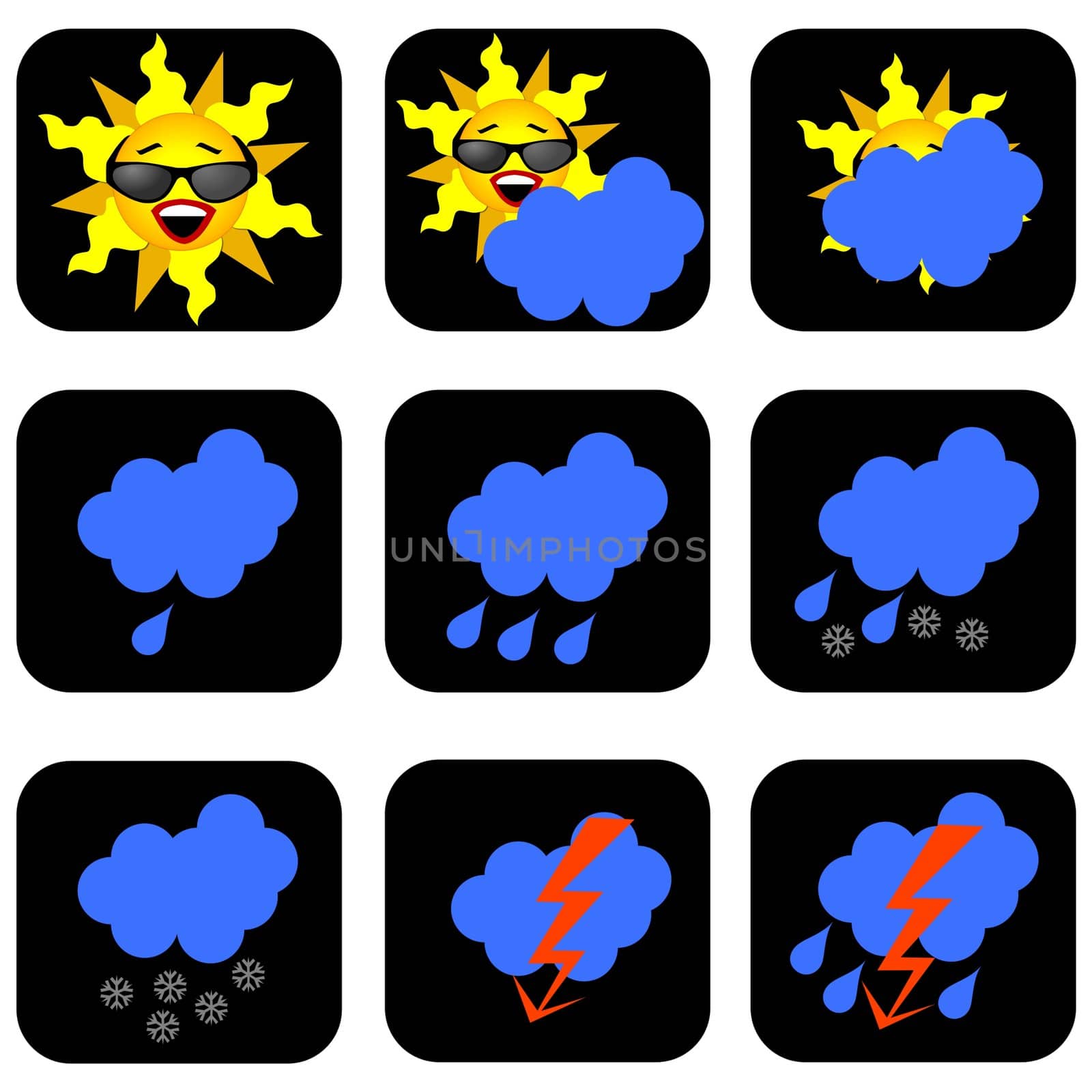 weather symbols by peromarketing