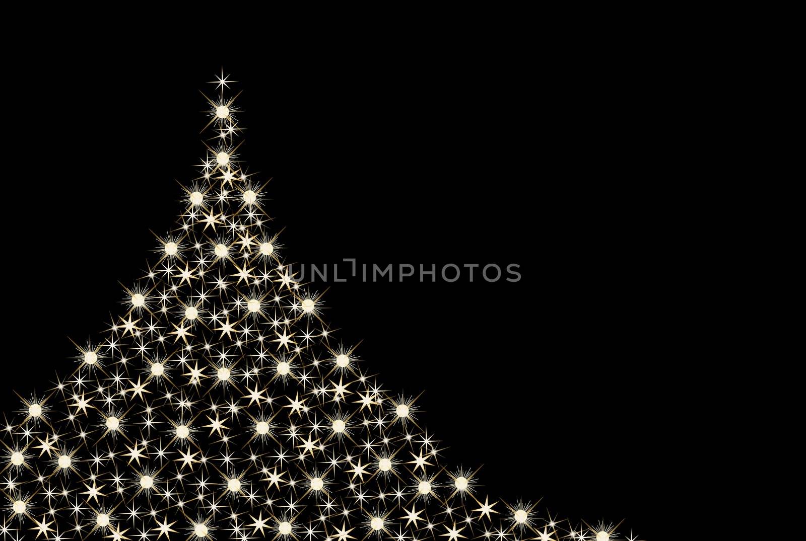 illustration of a abstract christmas tree