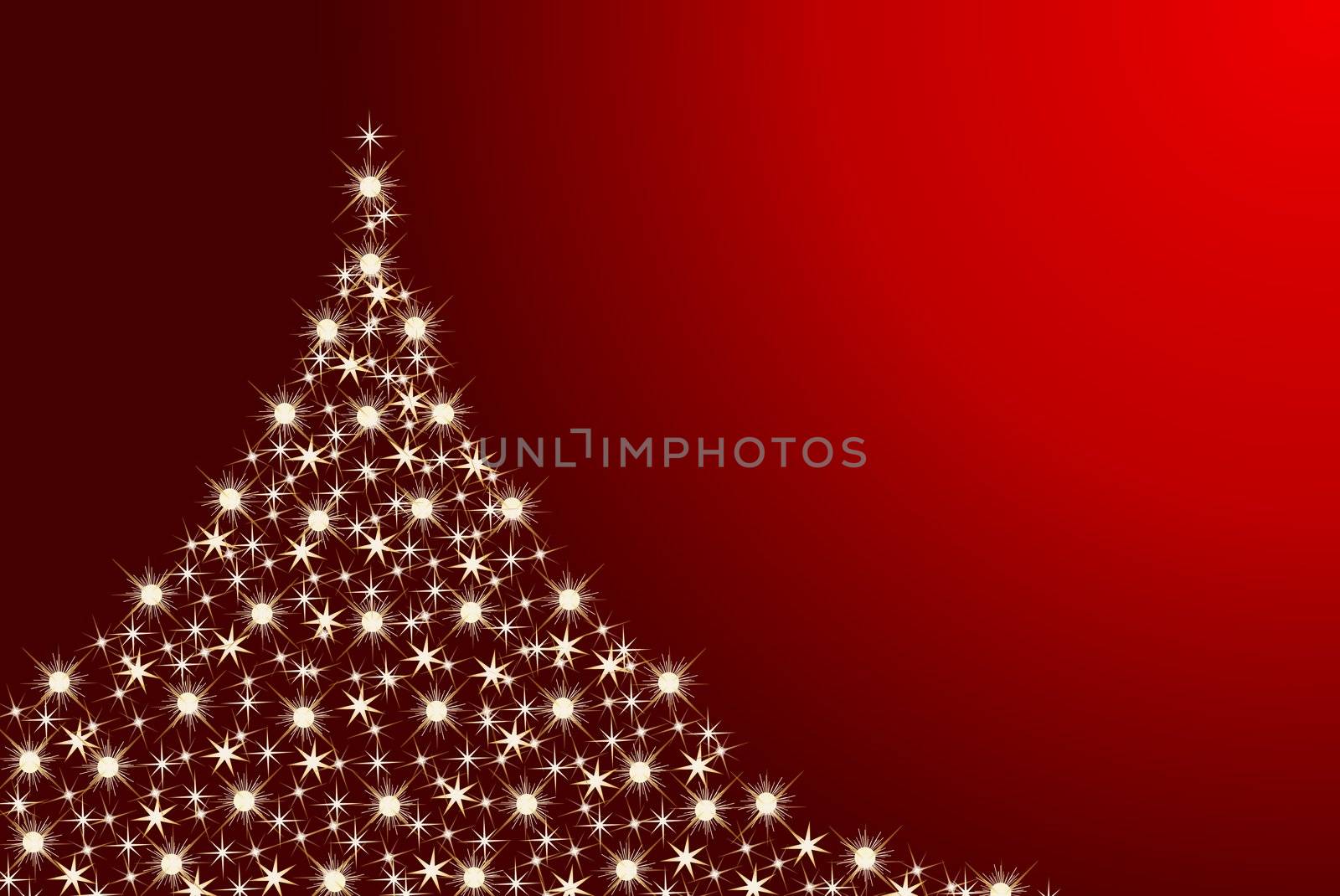 illustration of a abstract christmas tree