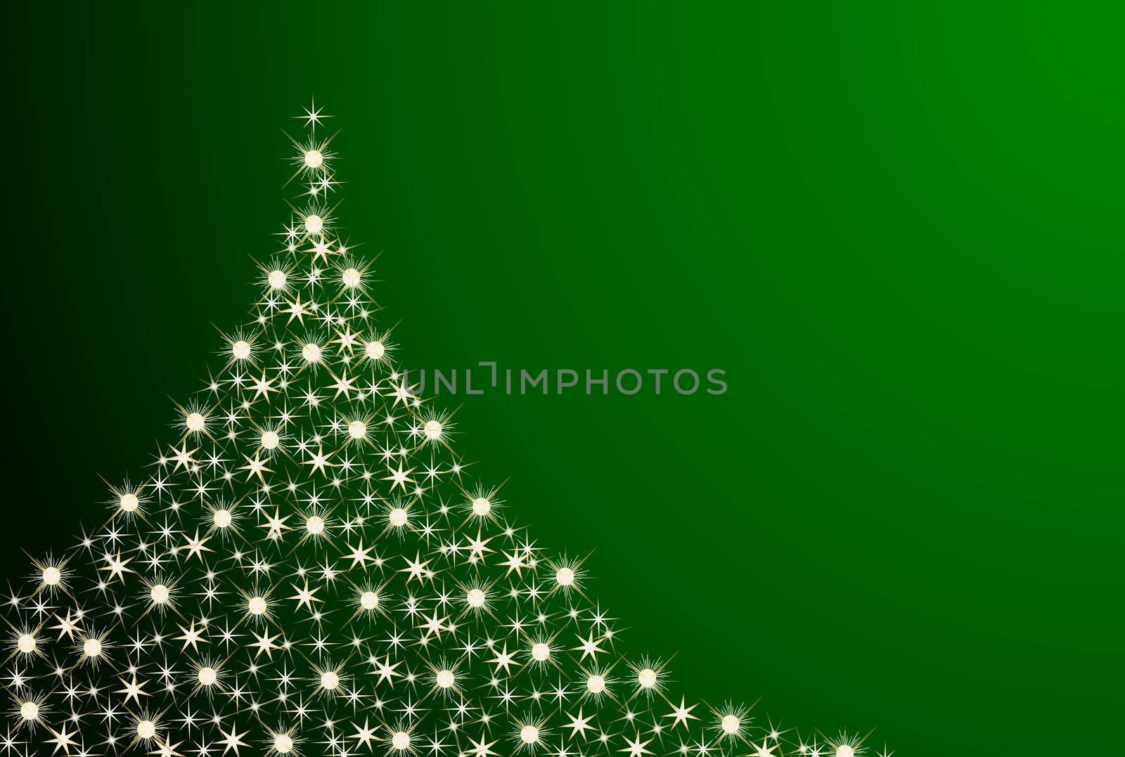 illustration of a abstract christmas tree