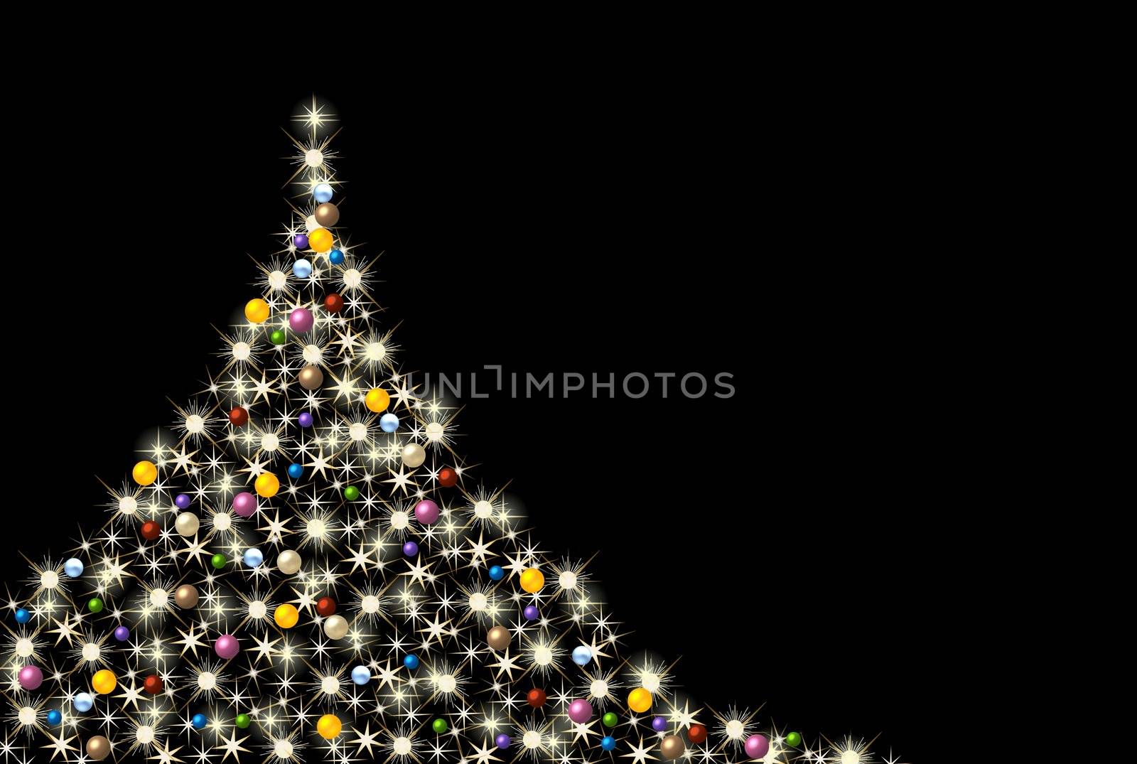 colorful abstract christmas tree by peromarketing
