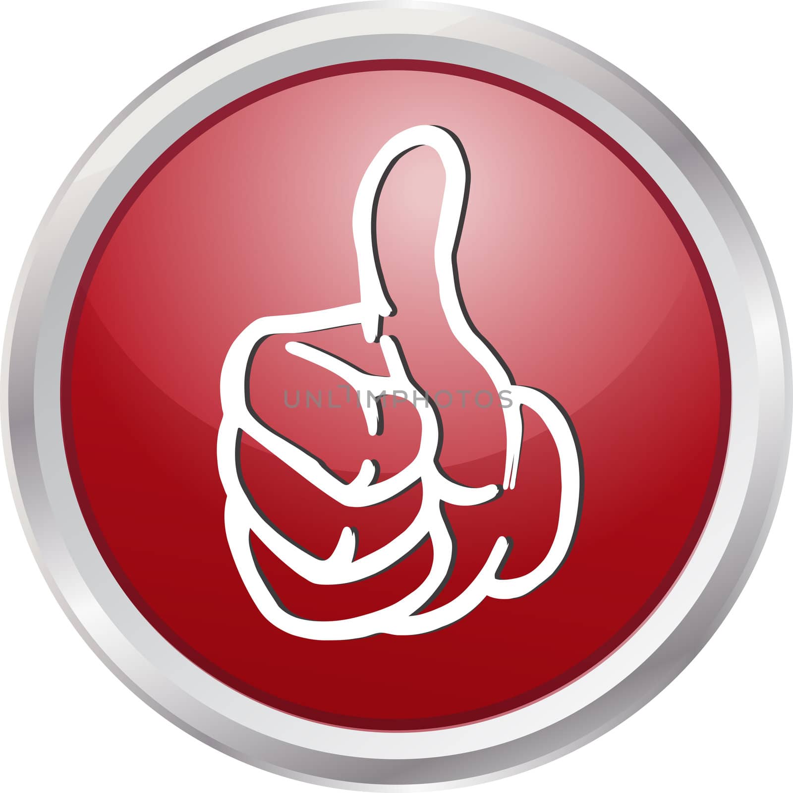 3D button thumb up by peromarketing