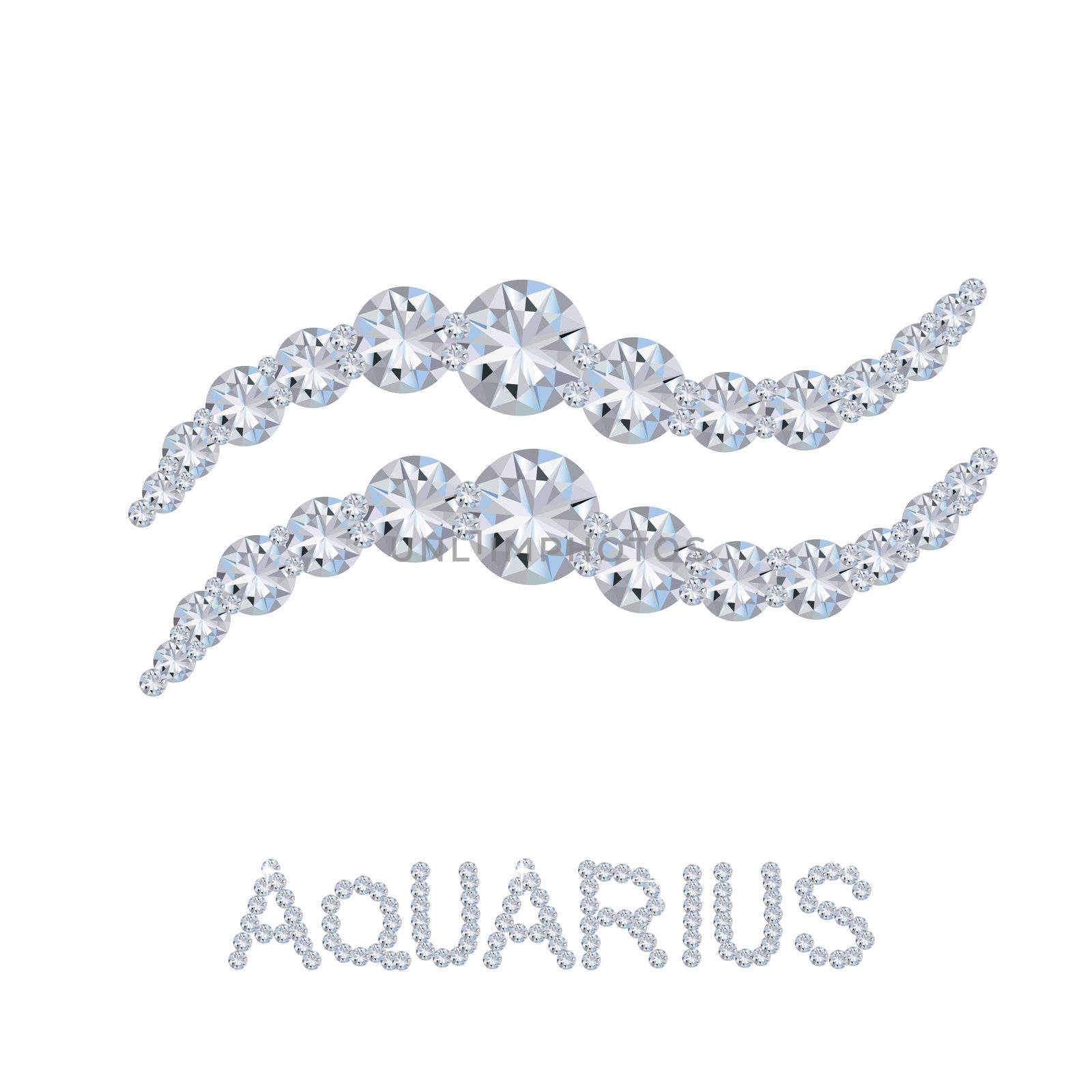 Diamond Zodiac Aquarius