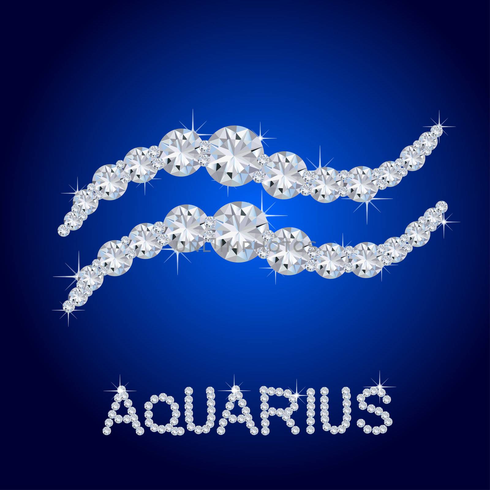 Diamond Zodiac Aquarius by peromarketing