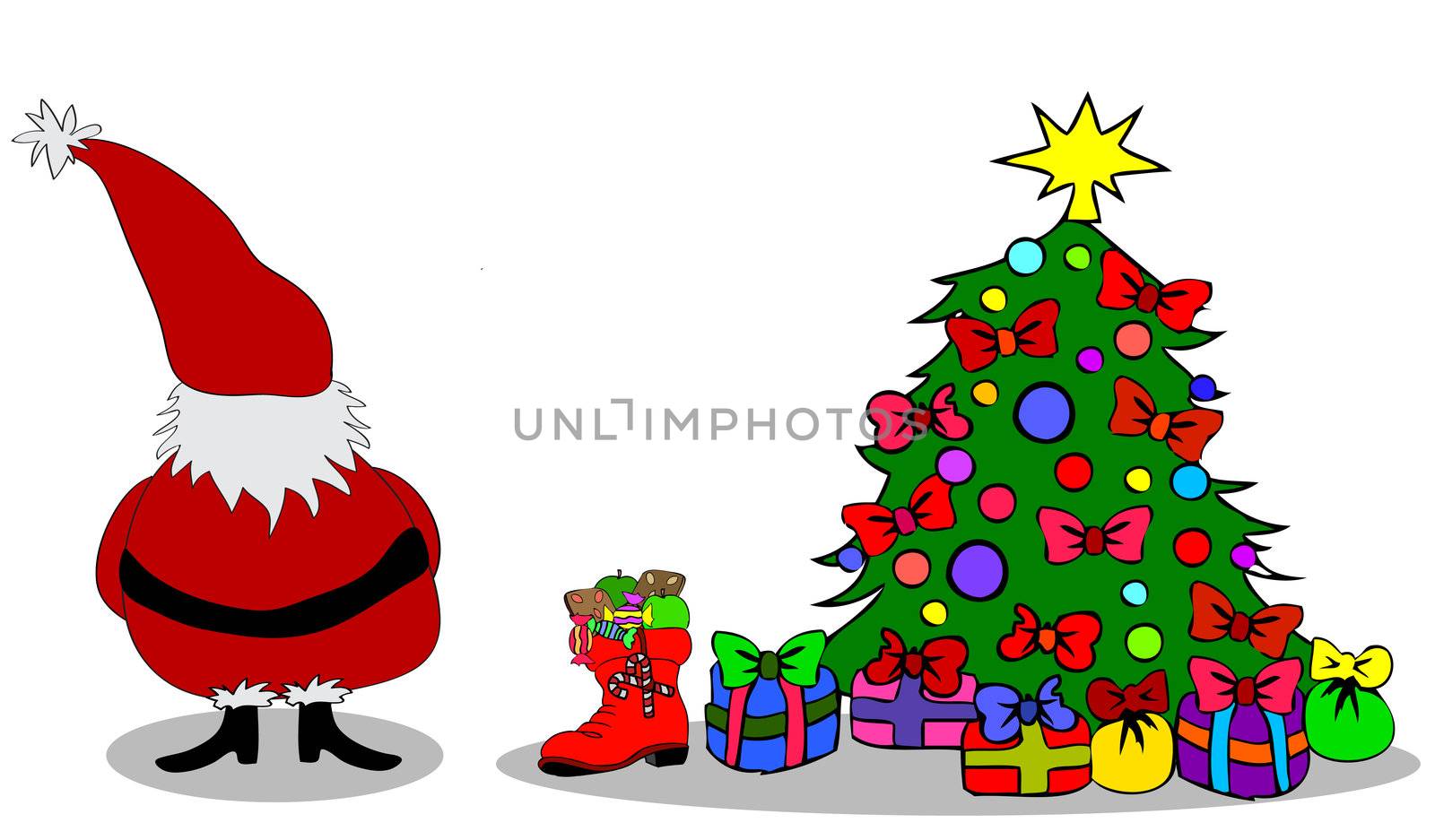 Santa Claus Christmastree by peromarketing