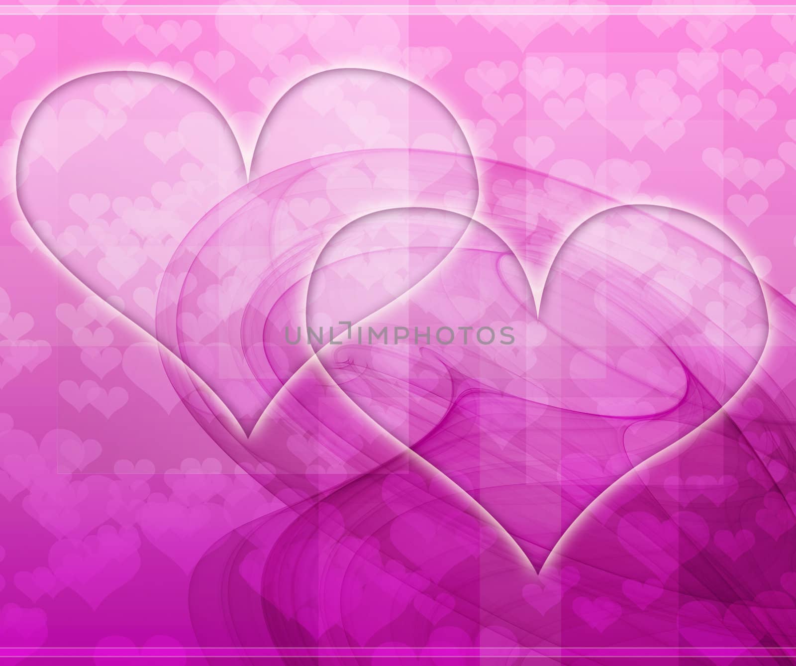 Computer designed abstract background - Valentine's day card