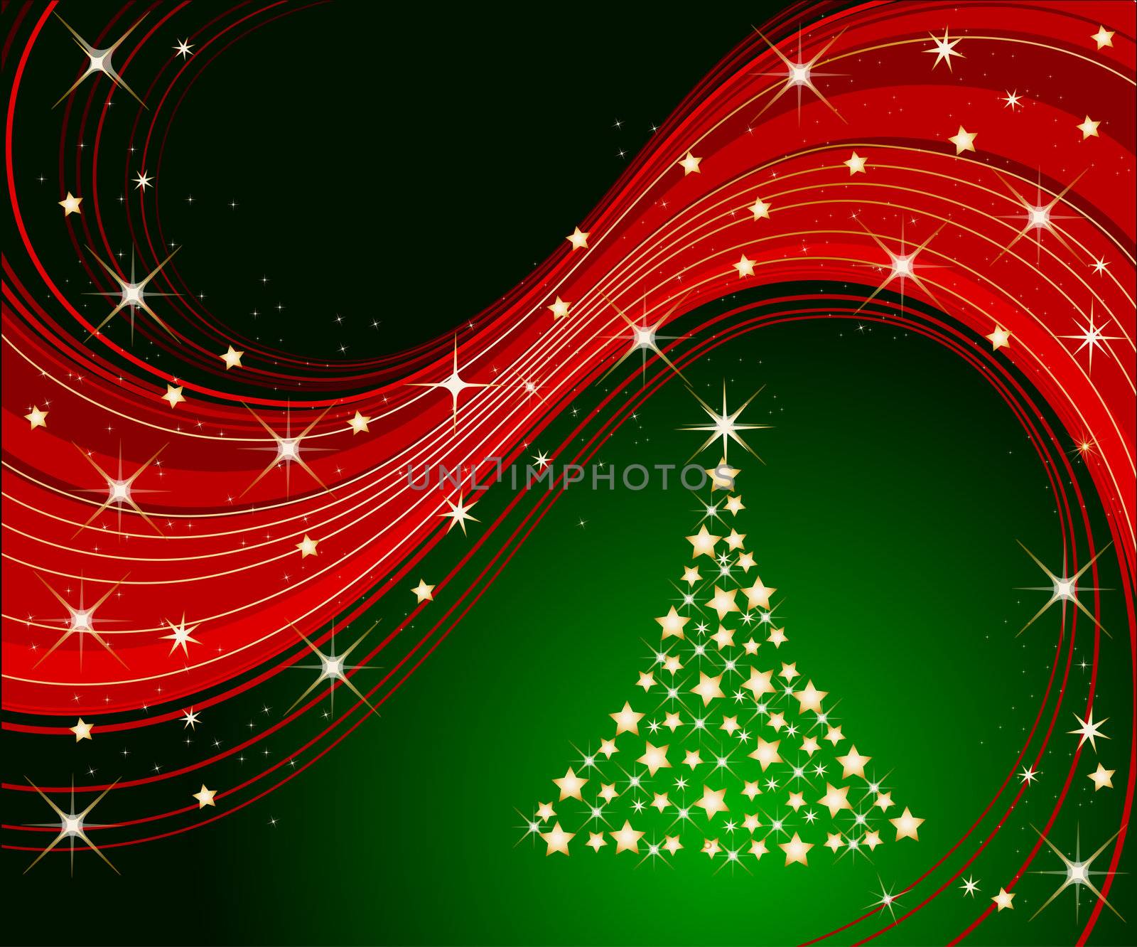 sparkling christmas tree by peromarketing