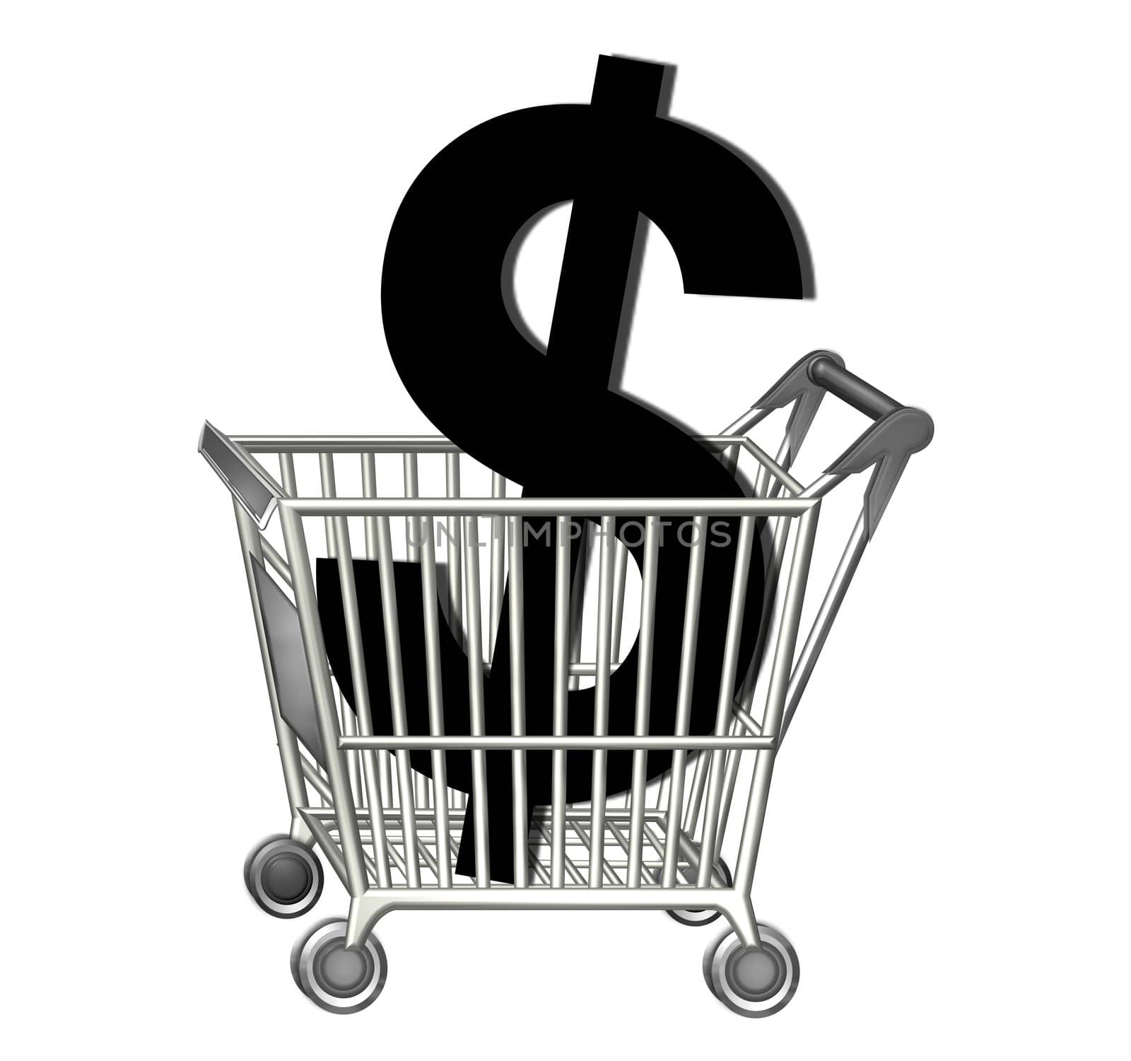 Shopping Cart Dollar by peromarketing