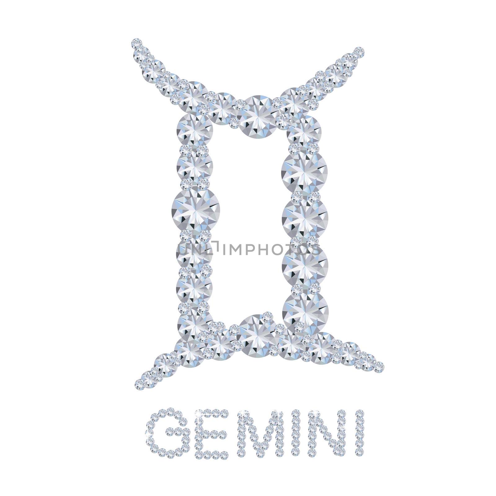 Diamond Zodiac Gemini