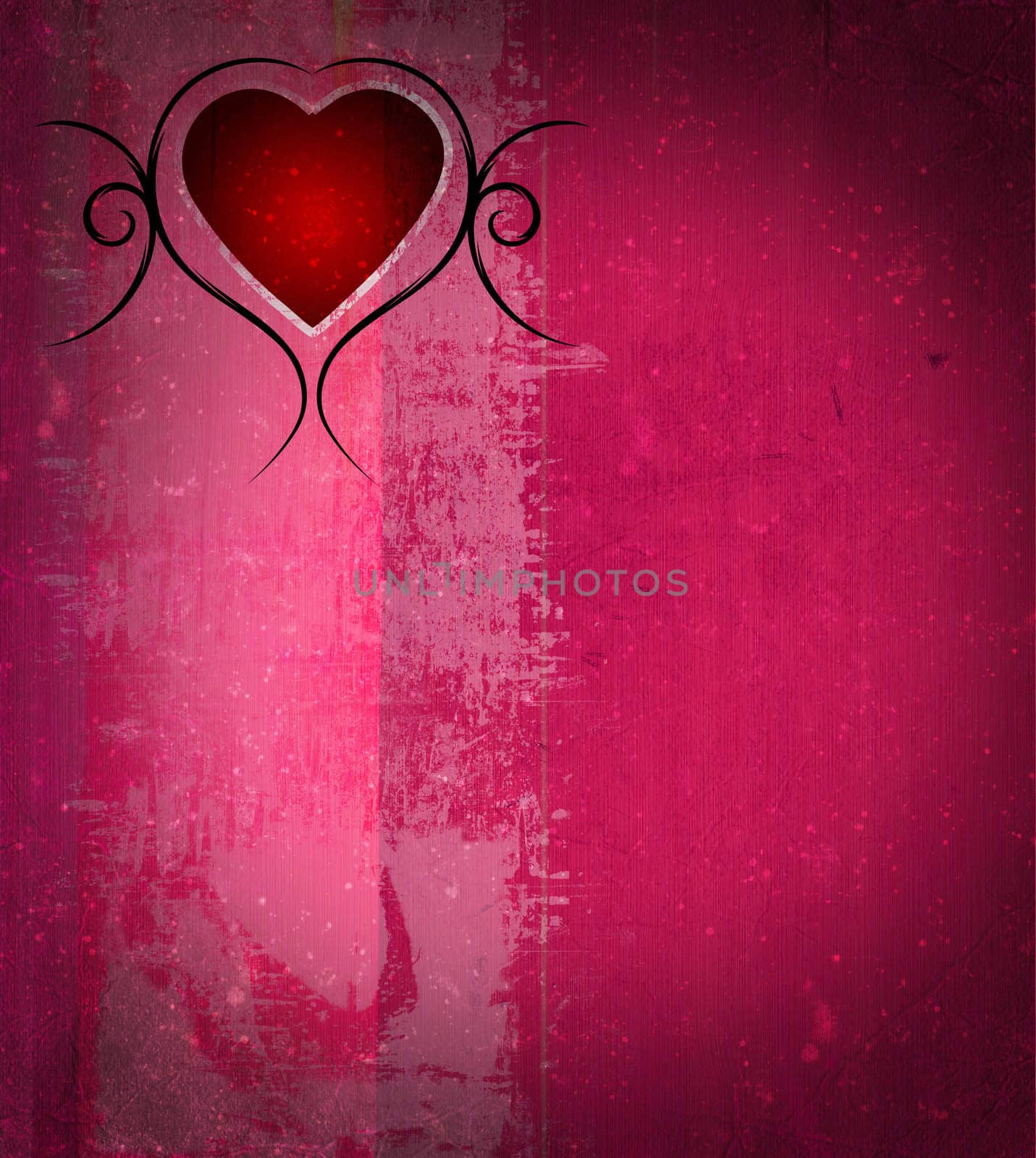 Valentines day grunge background with space for your text. More images like this in my portfolio