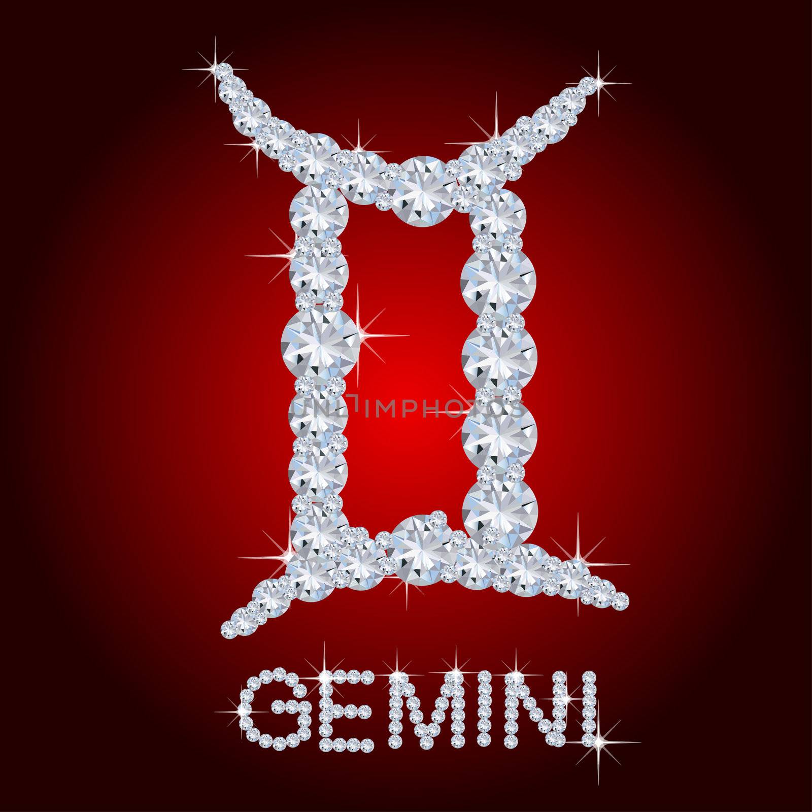 Diamond Zodiac Gemini by peromarketing