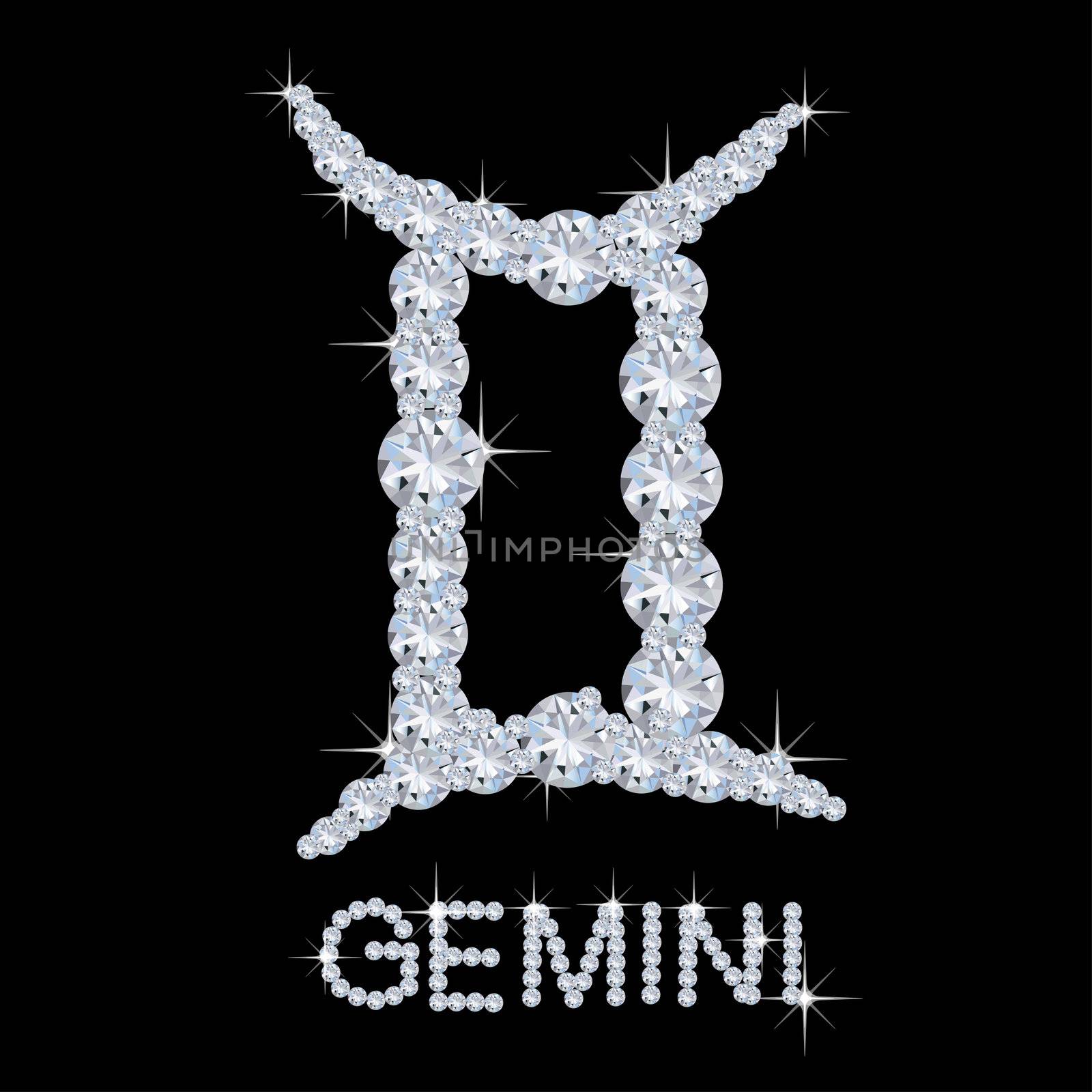 Diamond Zodiac Gemini