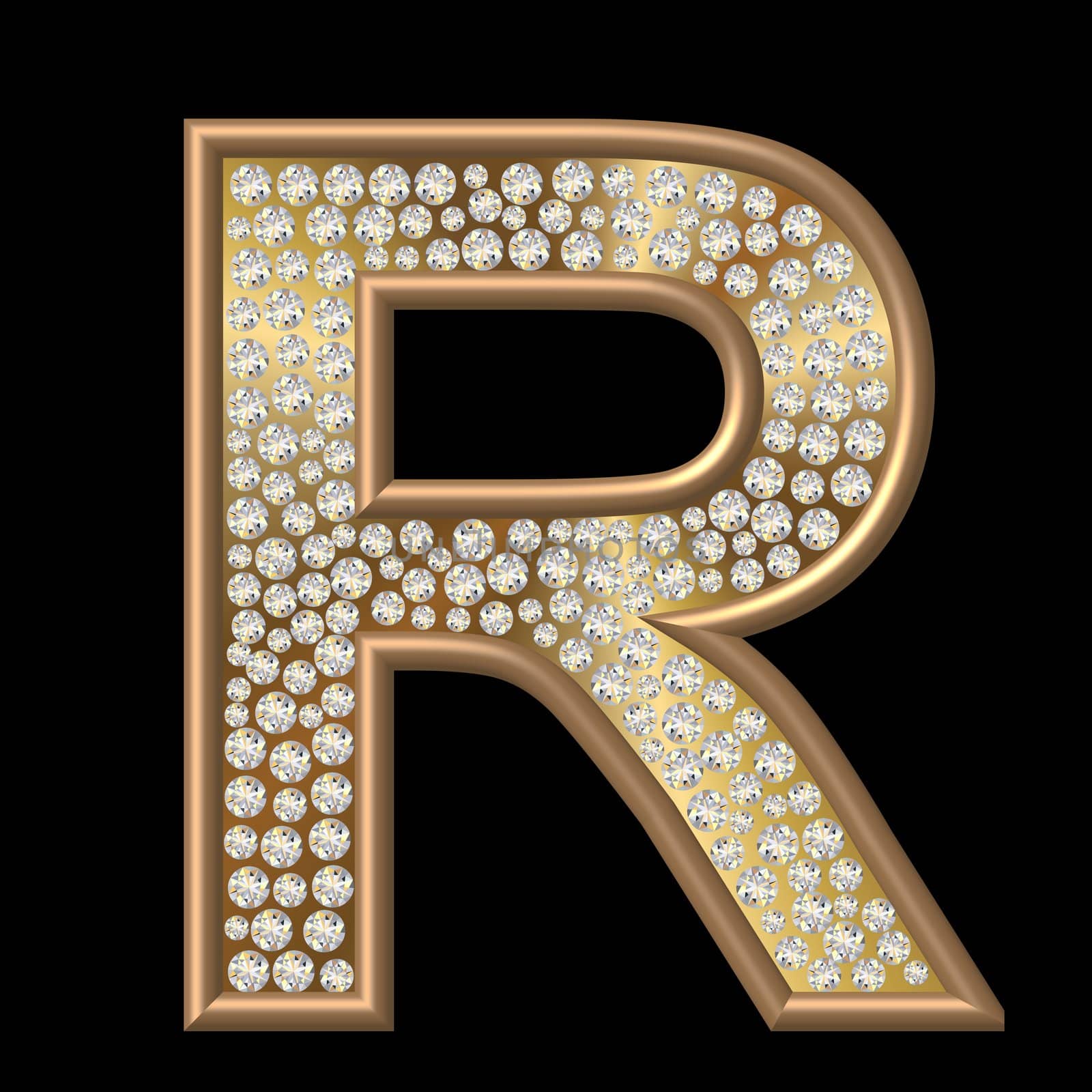 Diamond Character R by peromarketing