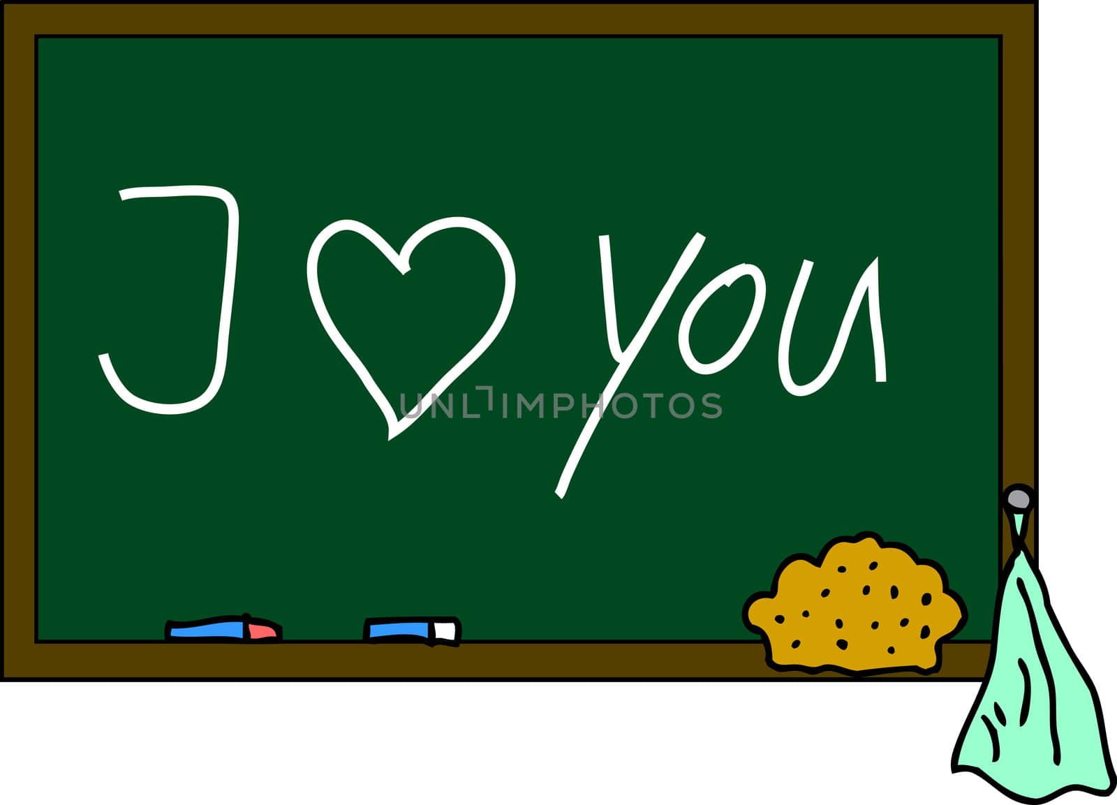 blackboard I love you by peromarketing