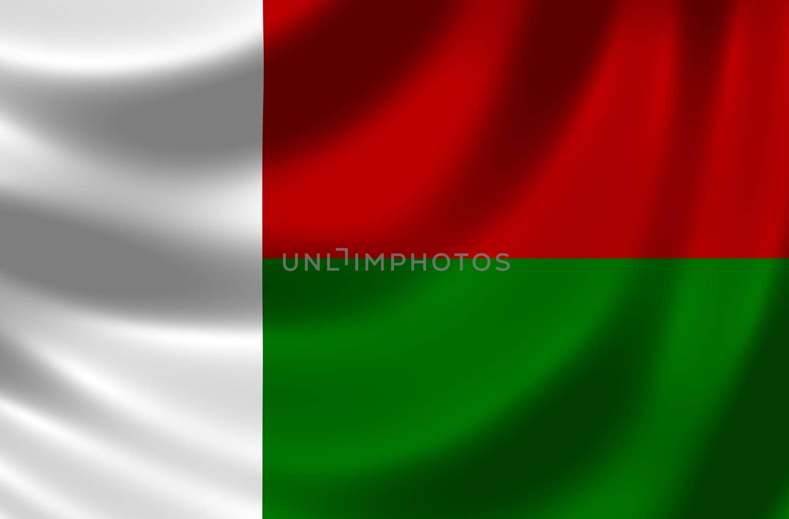 Flag of Madagascar by peromarketing
