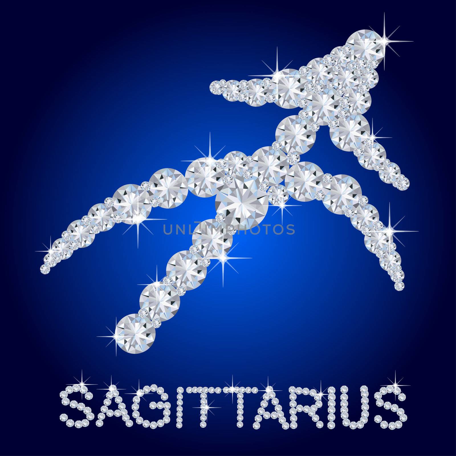 Diamond Zodiac Sagittarius by peromarketing