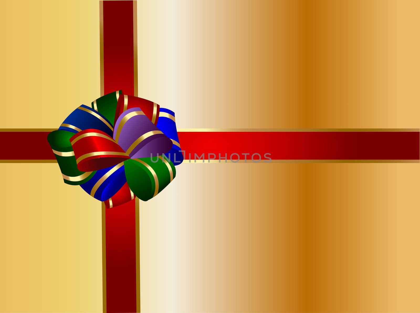 illustration of a christmas present background