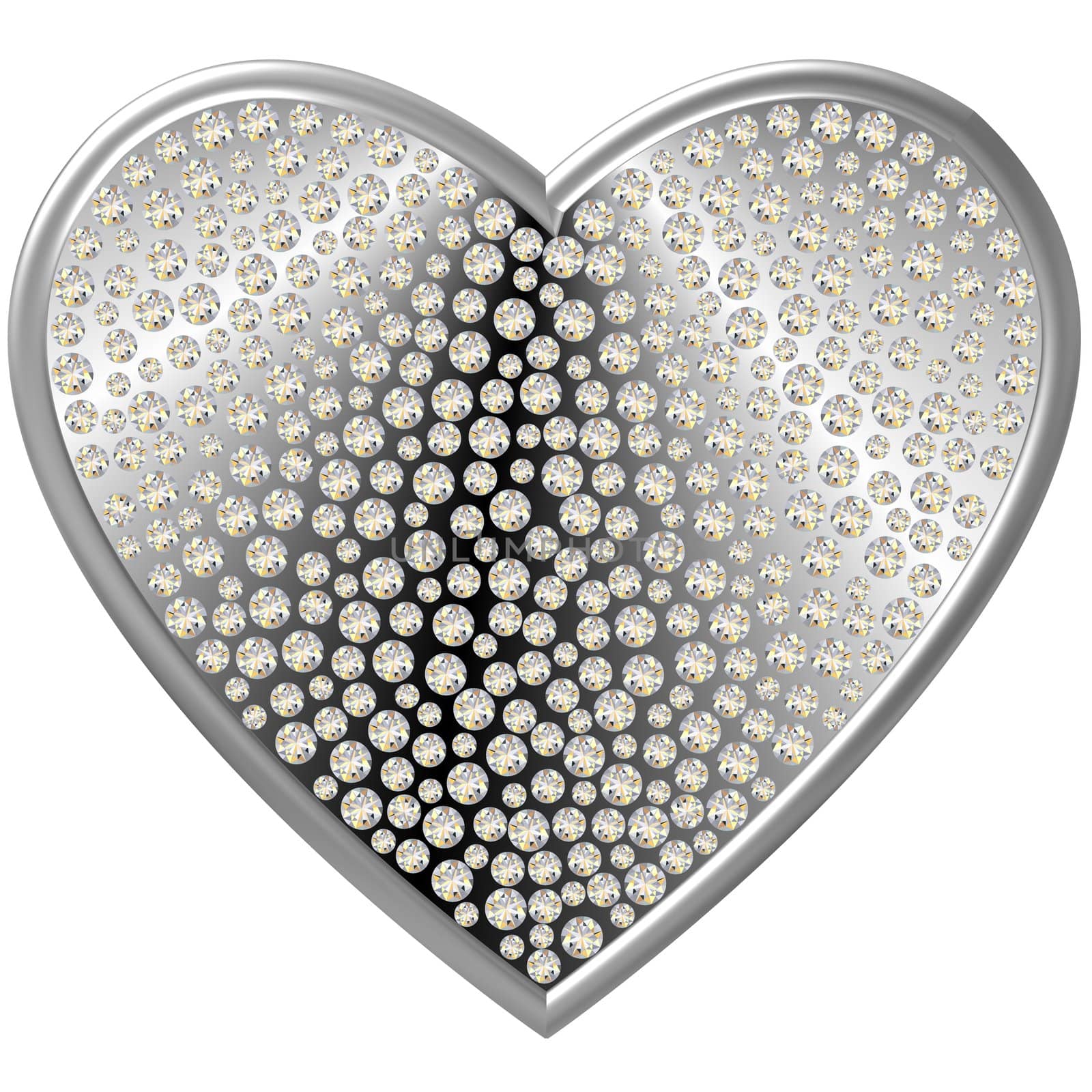 Diamond Symbol Heart