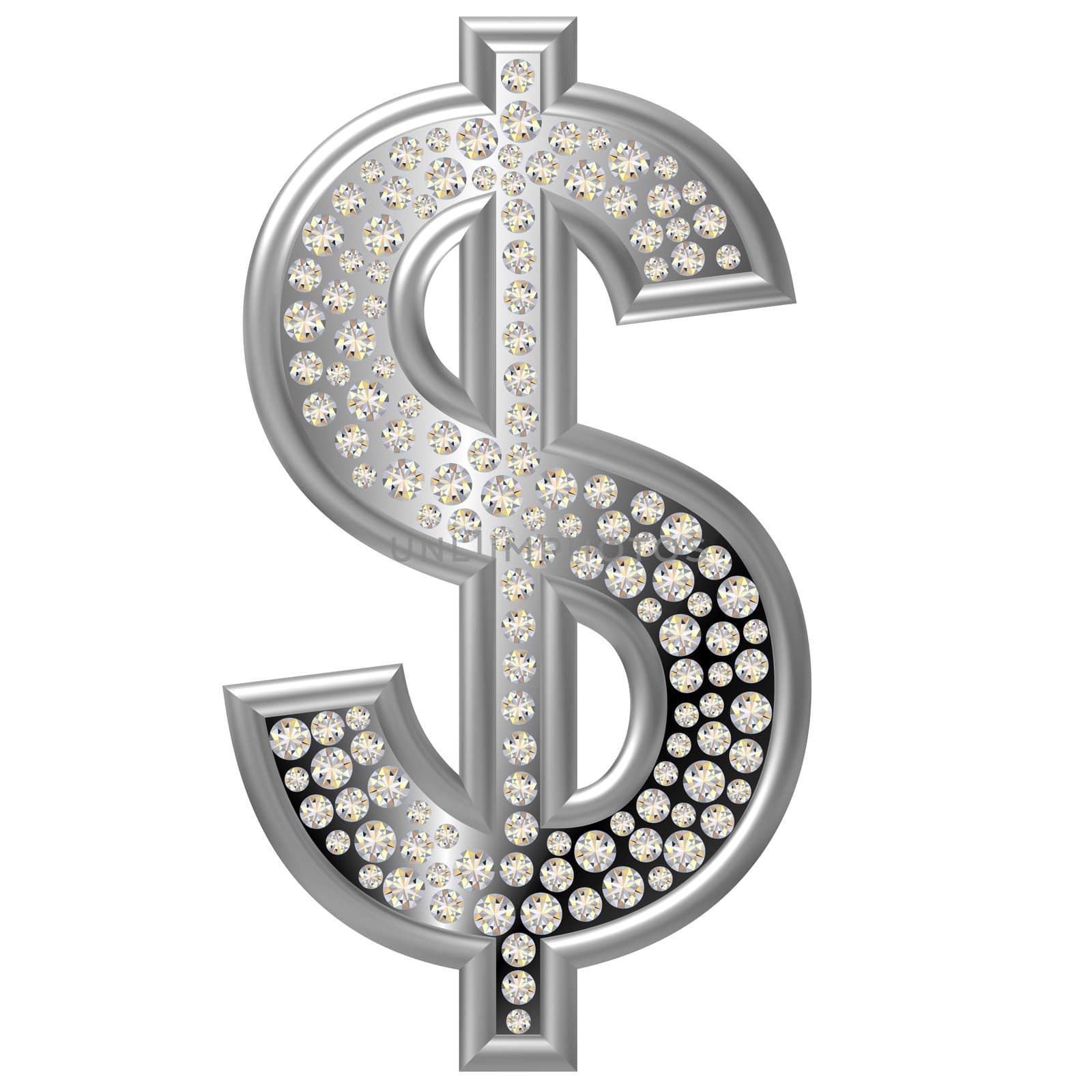 Diamond Symbol Dollar by peromarketing