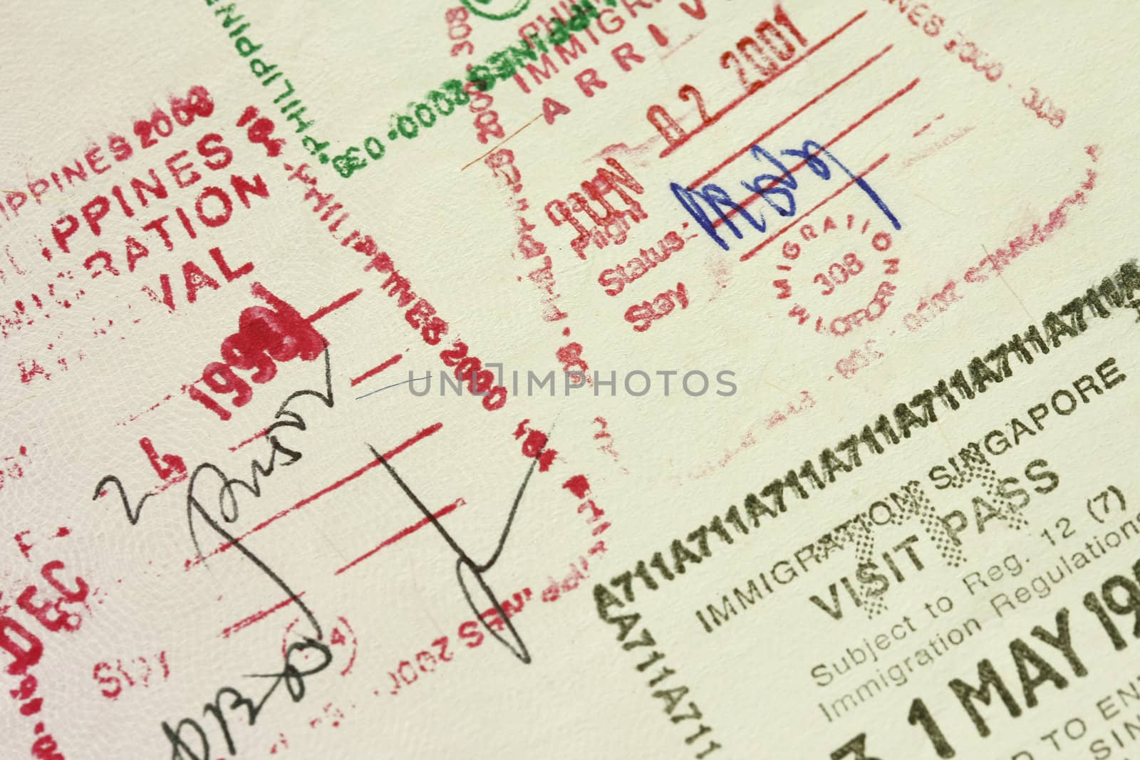 Passport stamps by sacatani