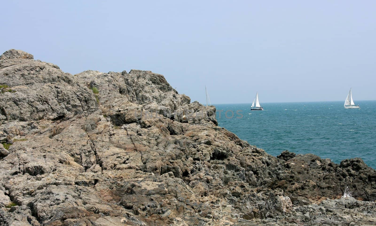  landscape with rocks at the busan seashore