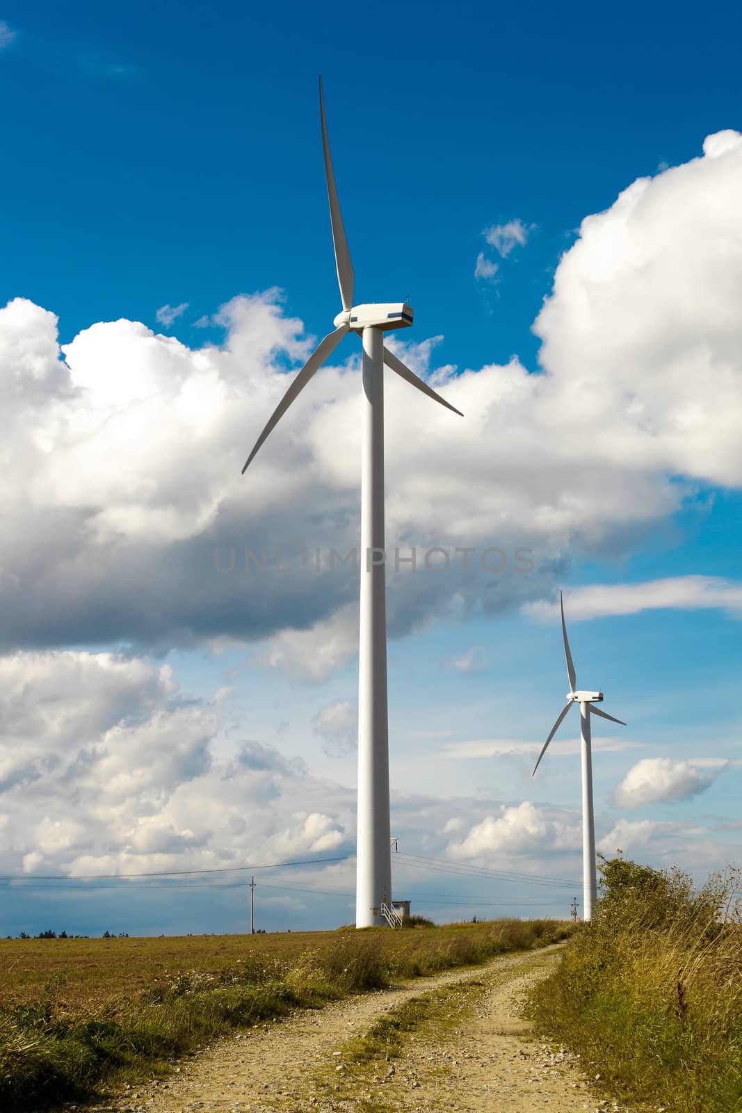 Wind Turbines - alternative and green energy source by artush