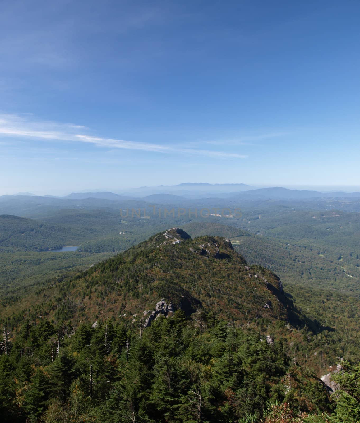 Along the trail at Grandfather mountain in North Carolina