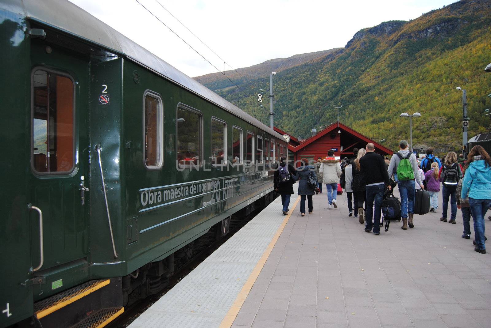 Railstation Norway by viviolsen