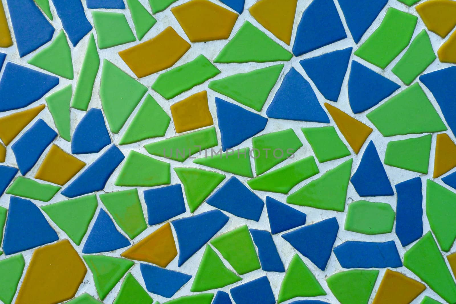 Irregular green tile background red tile tile tile yellow