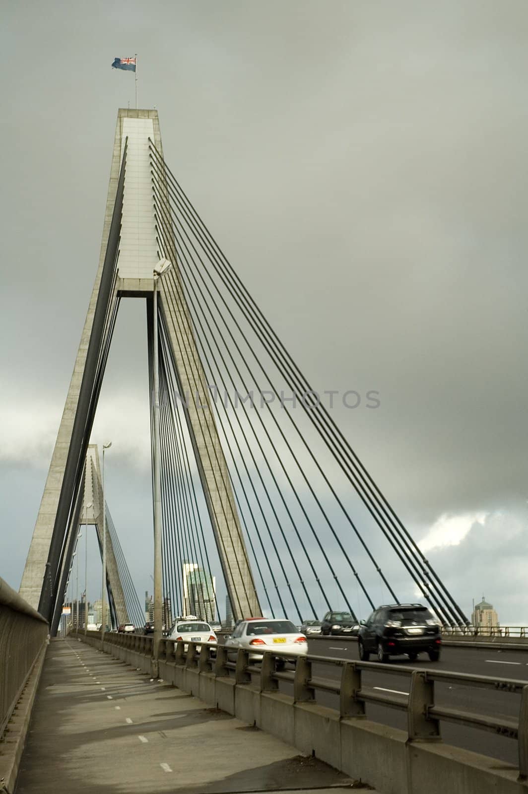 anzac bridge in sydney by rorem