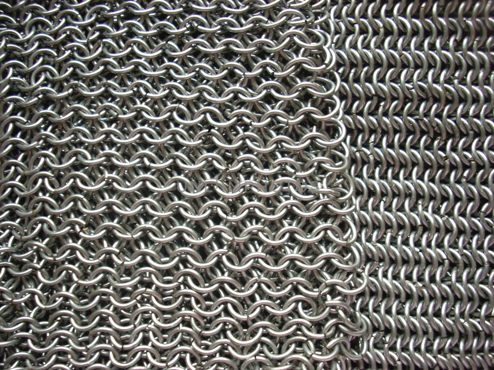 two different patterns of antique chain mail  by DOODNICK