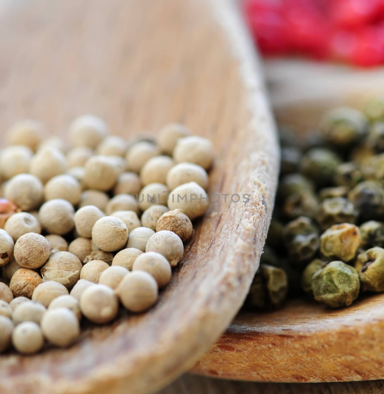 Assorted peppercorns by elenathewise