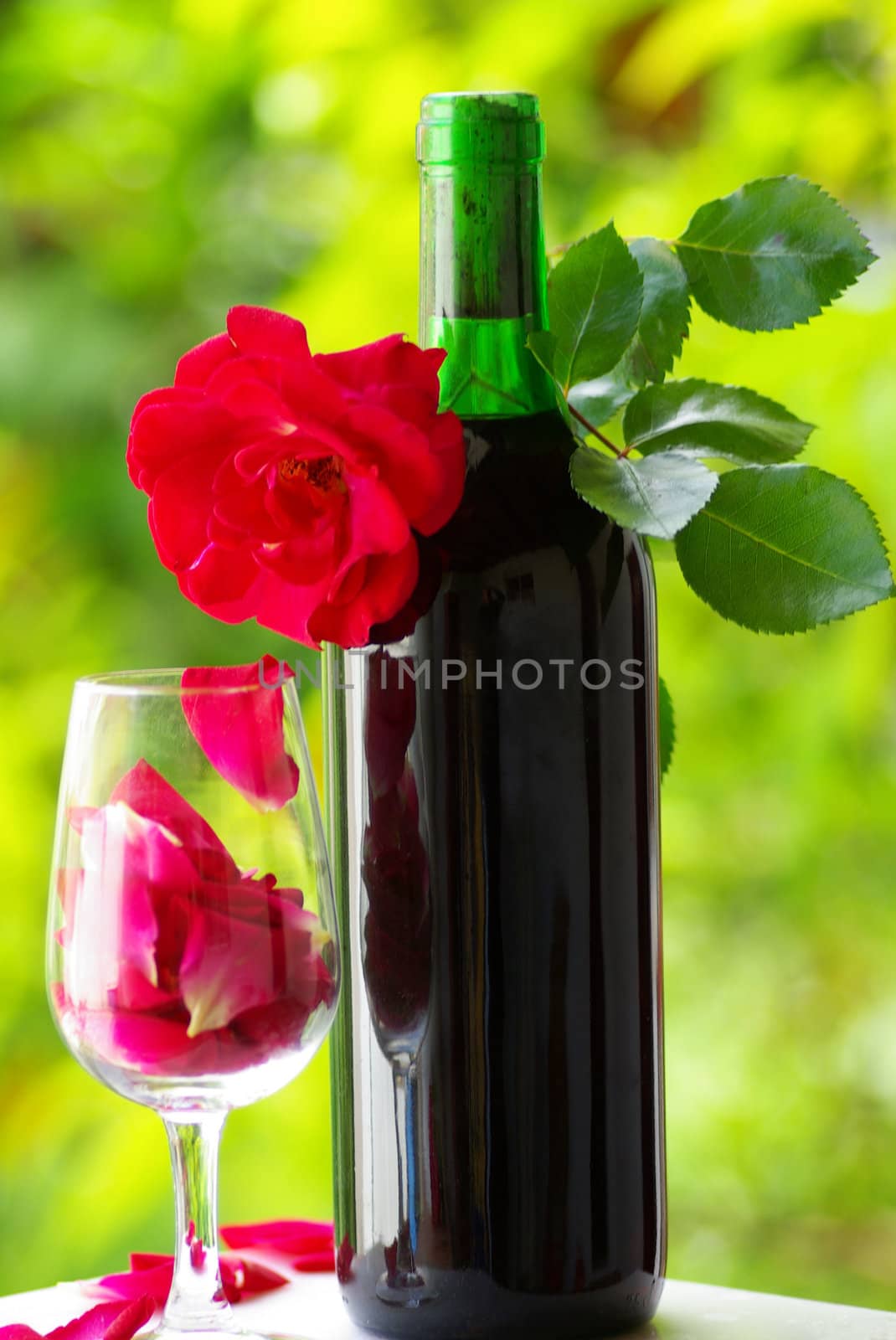 Petals  in a glass. by inaquim