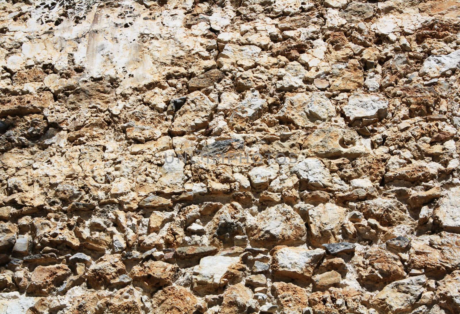 Antique stone wall by magraphics