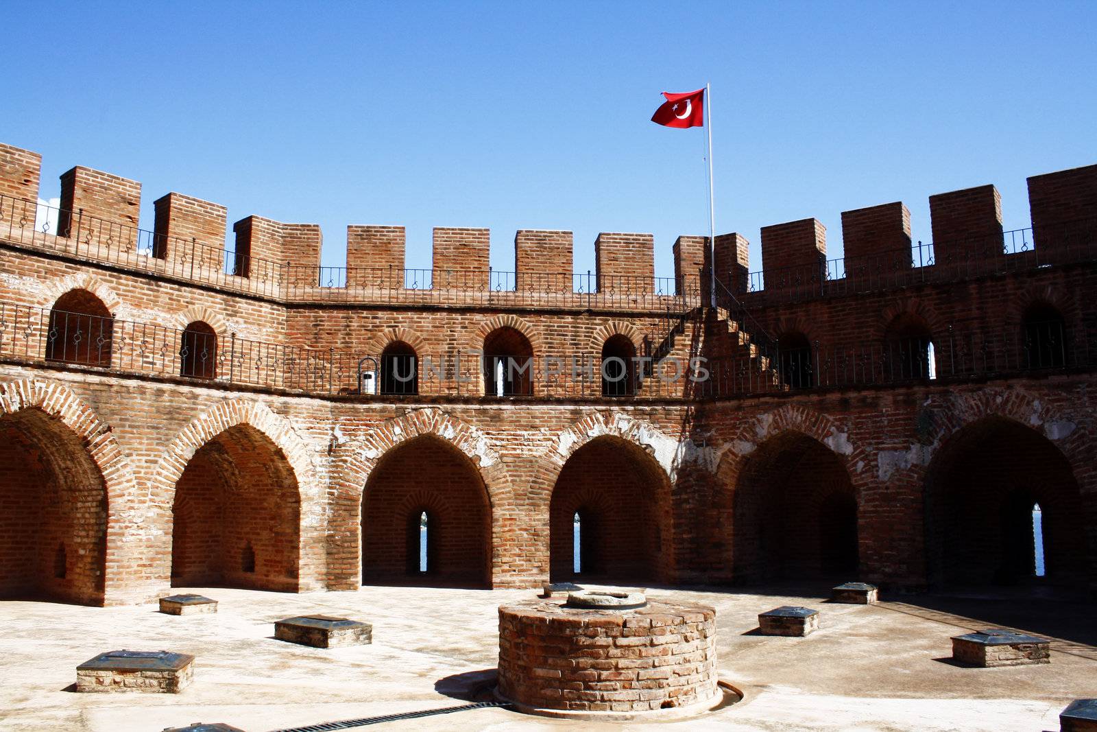 Red Tower in Alanya by magraphics