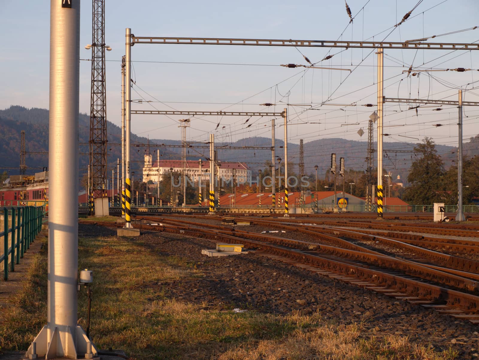 Railway station in Decin - the wiev from other side