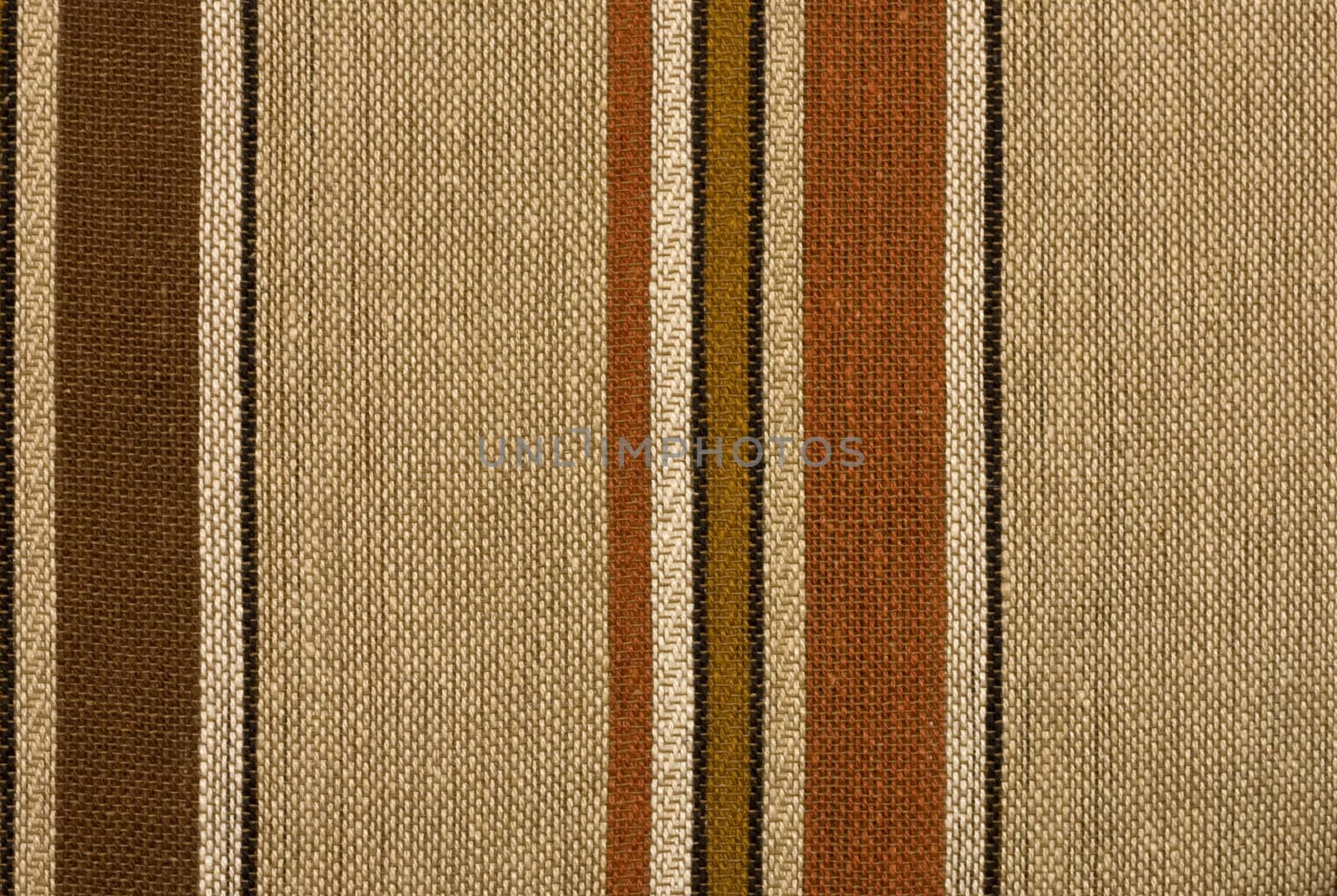 Retro striped woven woolen textile background or texture