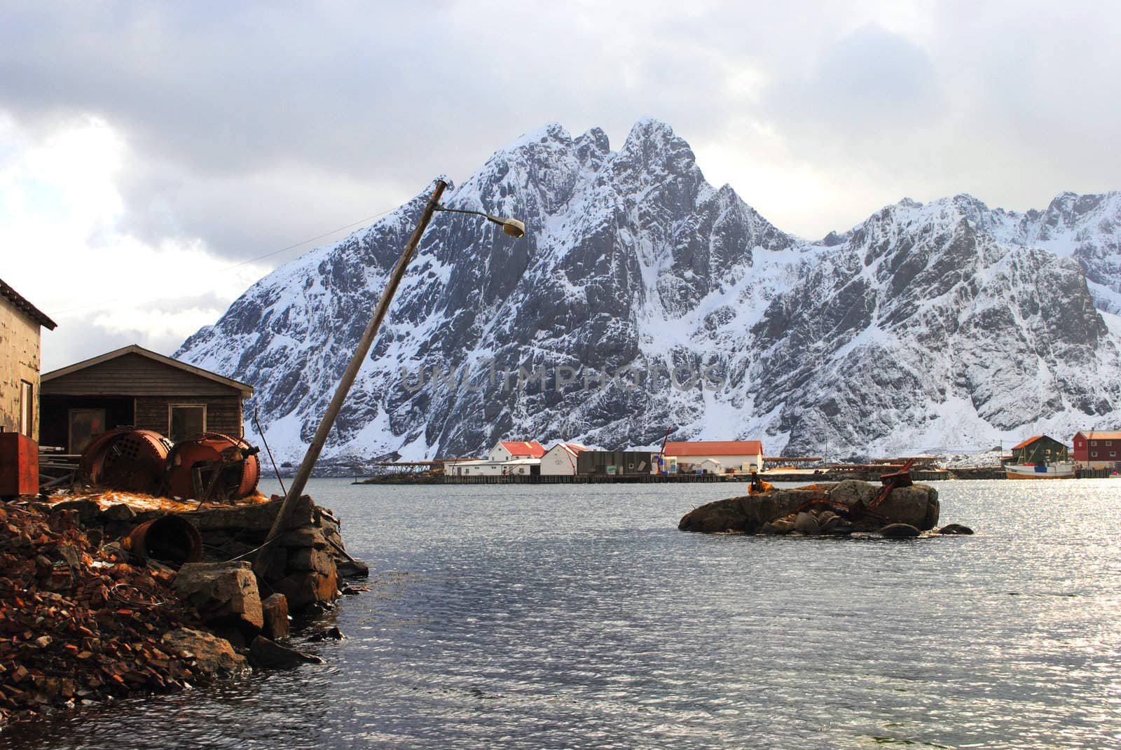 Scenery from Sund in Lofoten, Norway.