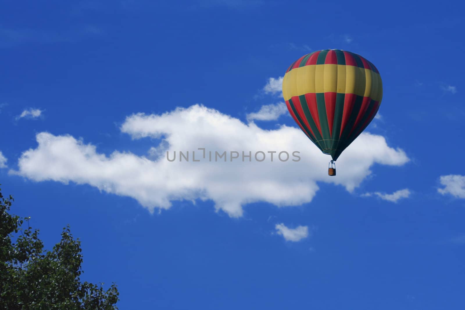 a Hot air balloon