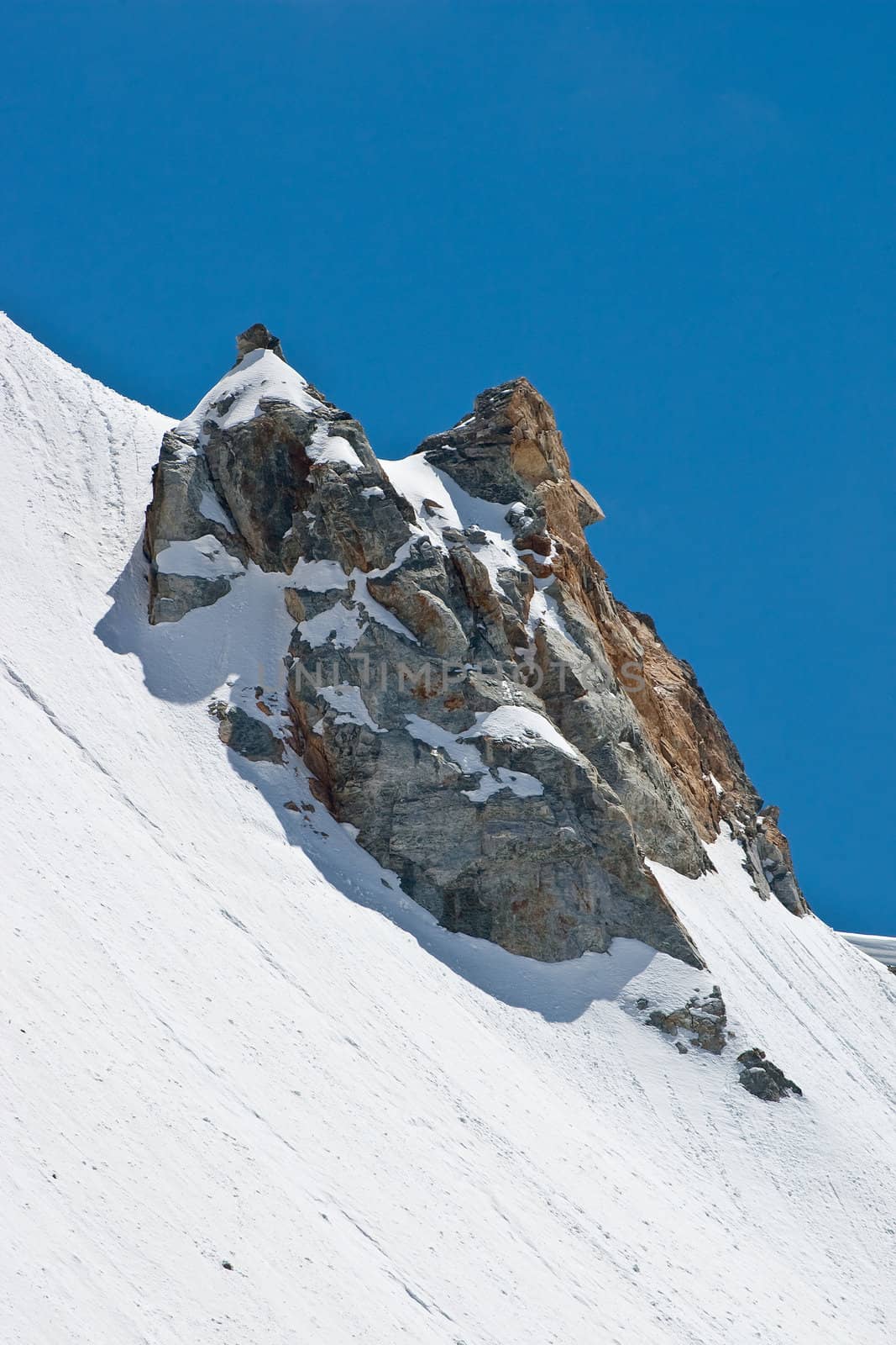 Glacier in Summer, Caucasus Mountains, Elbrus, Adilsu june 2010