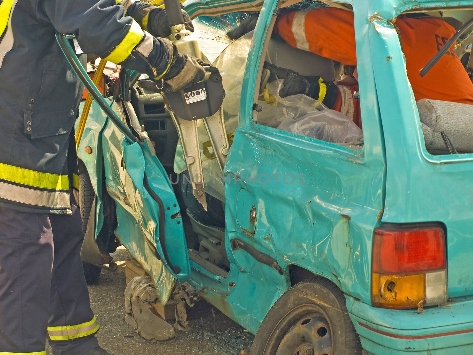 crashed car