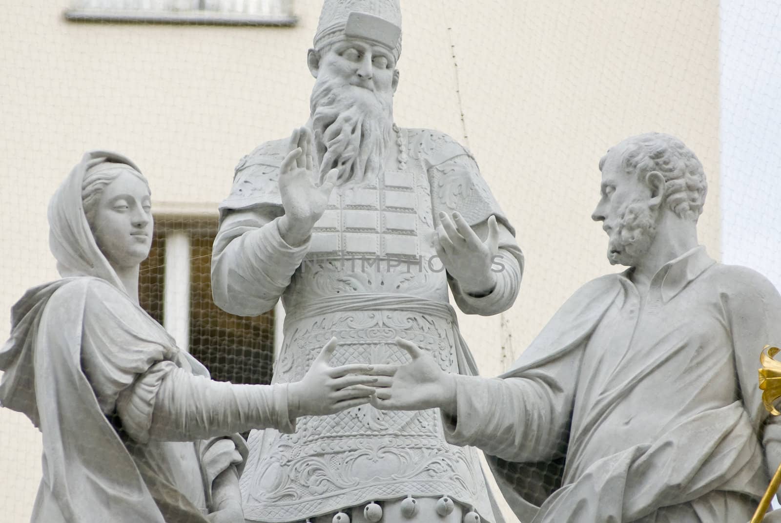 the famous monument showing the espousal of mary and joseph located in the first district of vienna