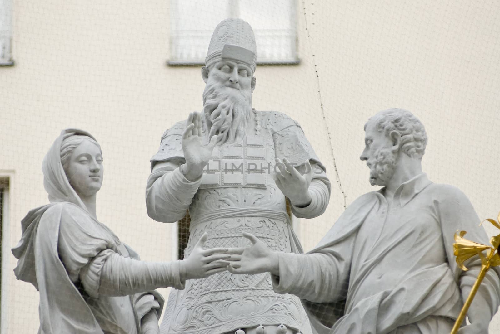 the famous monument showing the espousal of mary and joseph located in the first district of vienna